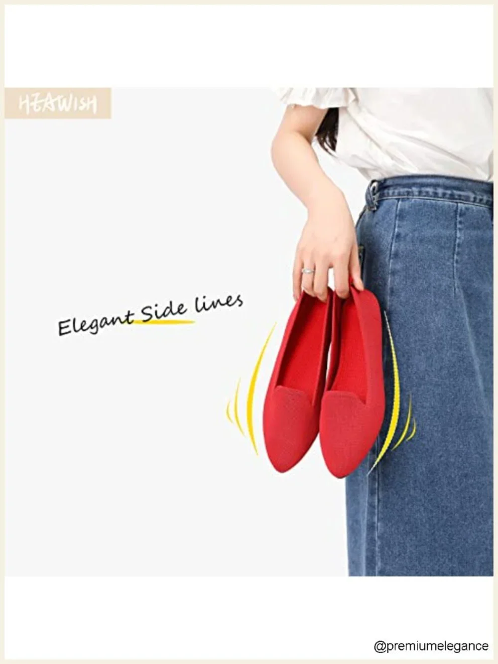 Mesh Pointed Toe Ballet Flats Dressy Comfortable Pull-On Breathable Lightweight